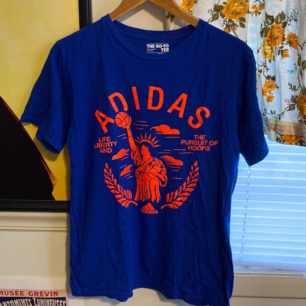 Adidas Brand M “Life Liberty and the Pursuit of Hoops” Tee
